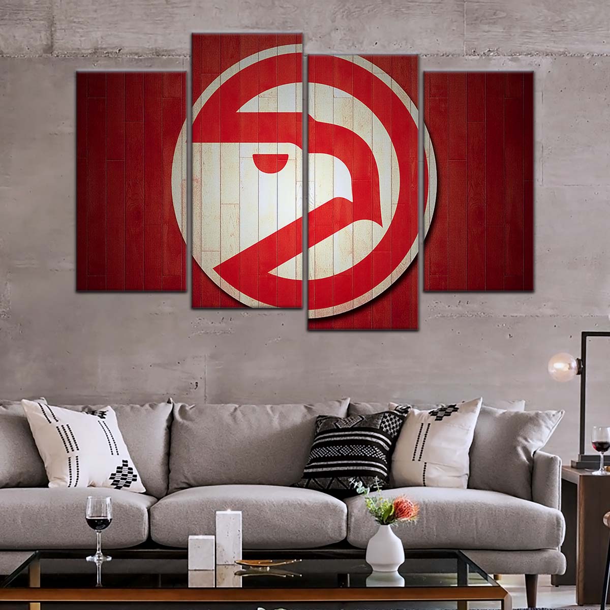 Basketball Wall Art - BK5042 - Atlanta Hawks Sports - Basketball Poster - Basketball Canvas