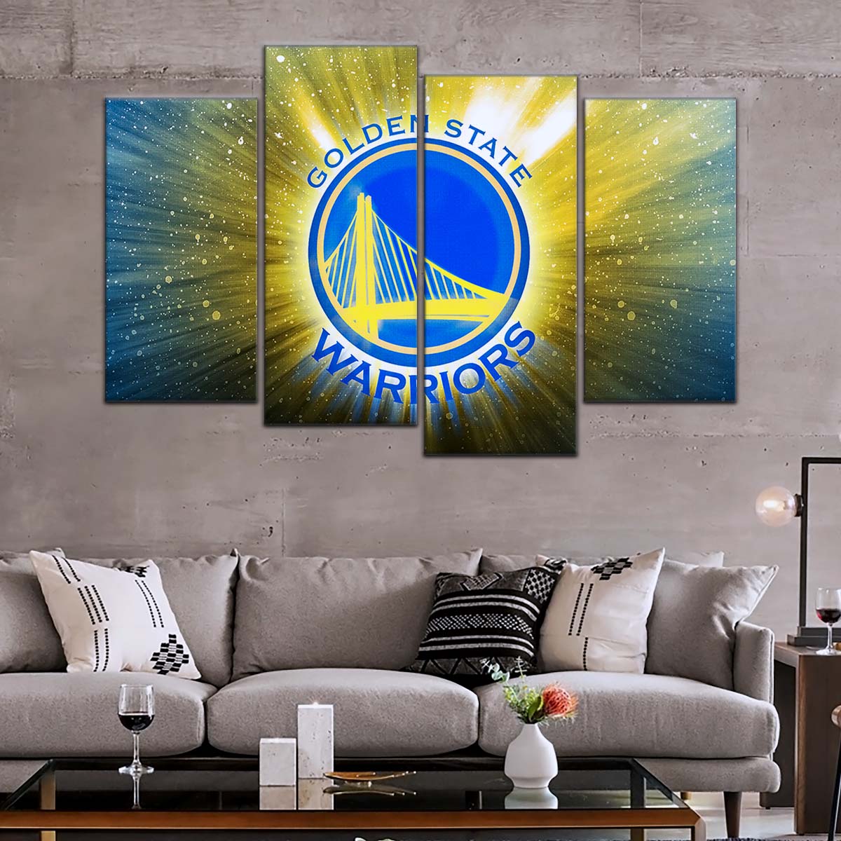 Basketball Wall Art - BK5046 - Golden State Warriors - Basketball Poster - Basketball Canvas