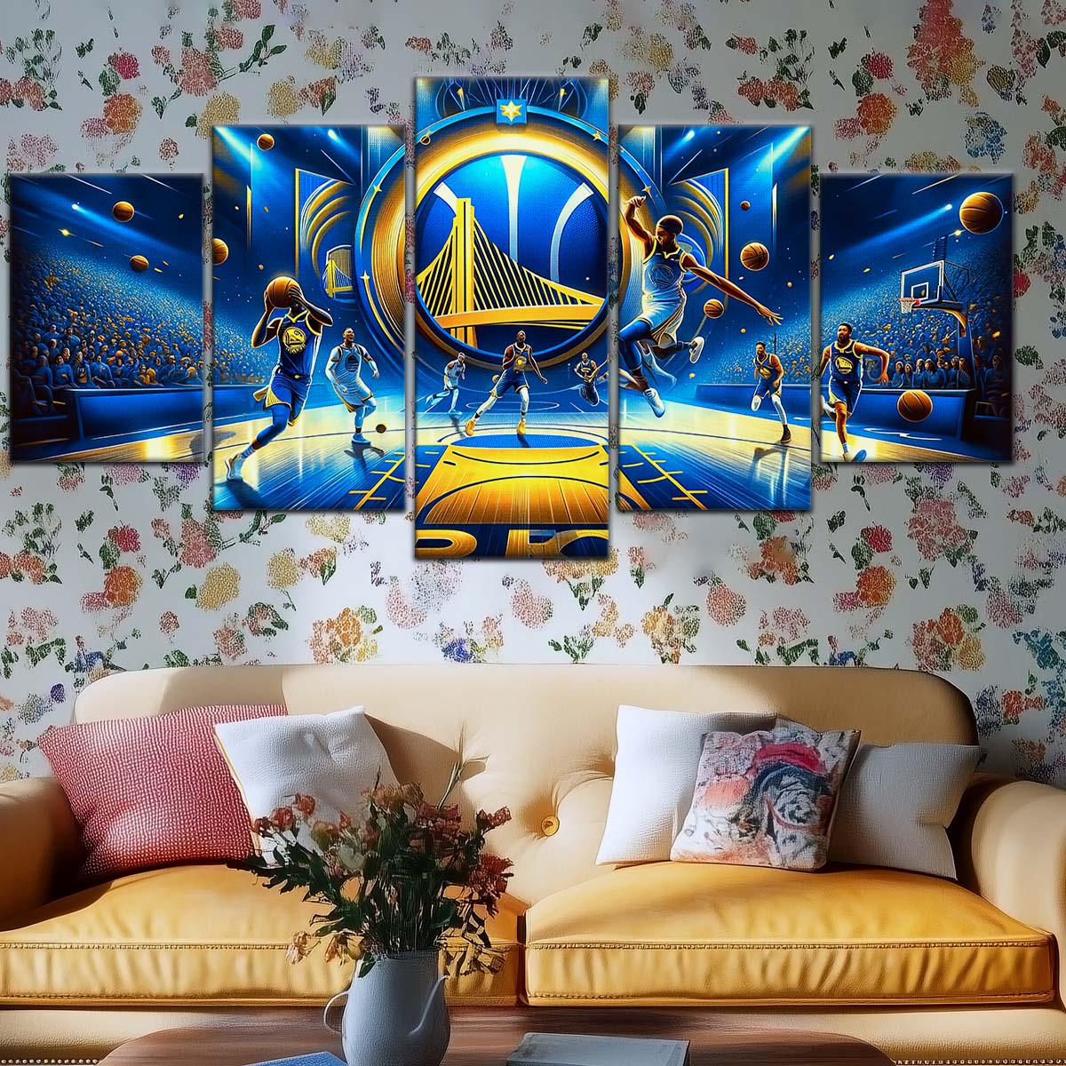 Basketball Wall Art - BK5047 - Golden State Warriors - Basketball Poster - Basketball Canvas