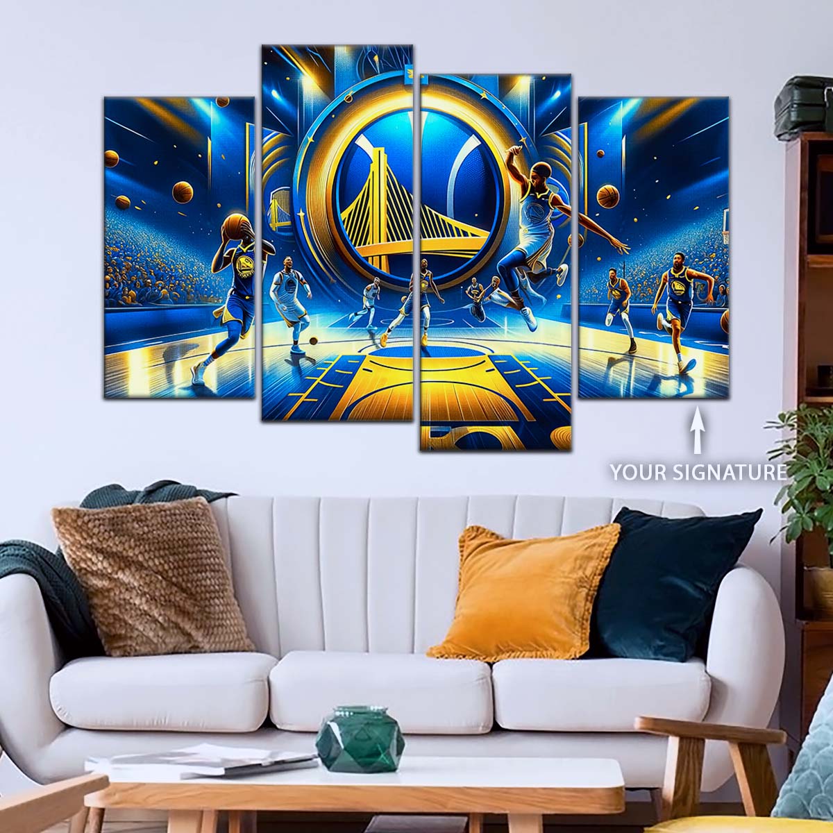 Basketball Wall Art - BK5047 - Golden State Warriors - Basketball Poster - Basketball Canvas
