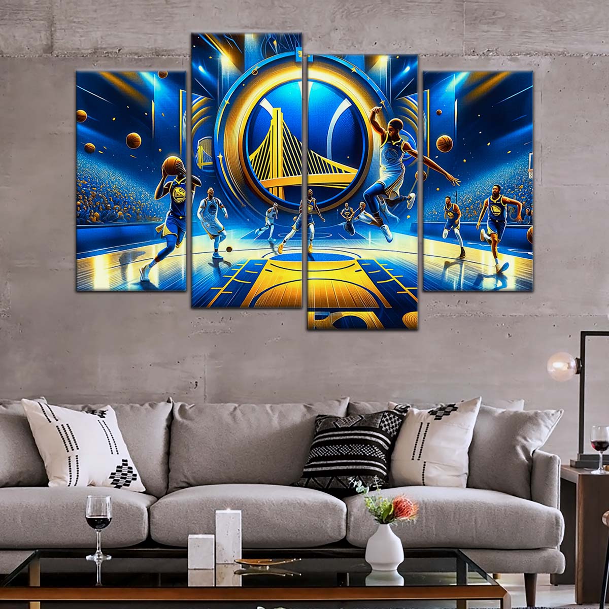 Basketball Wall Art - BK5047 - Golden State Warriors - Basketball Poster - Basketball Canvas
