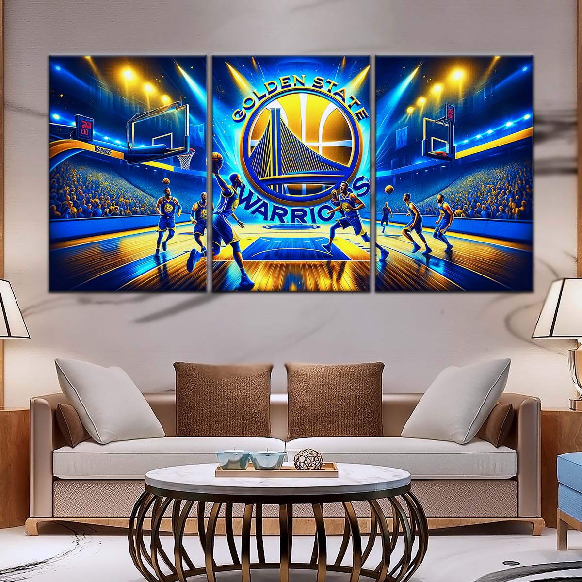 Basketball Wall Art - BK5048 - Golden State Warriors - Basketball Poster - Basketball Canvas