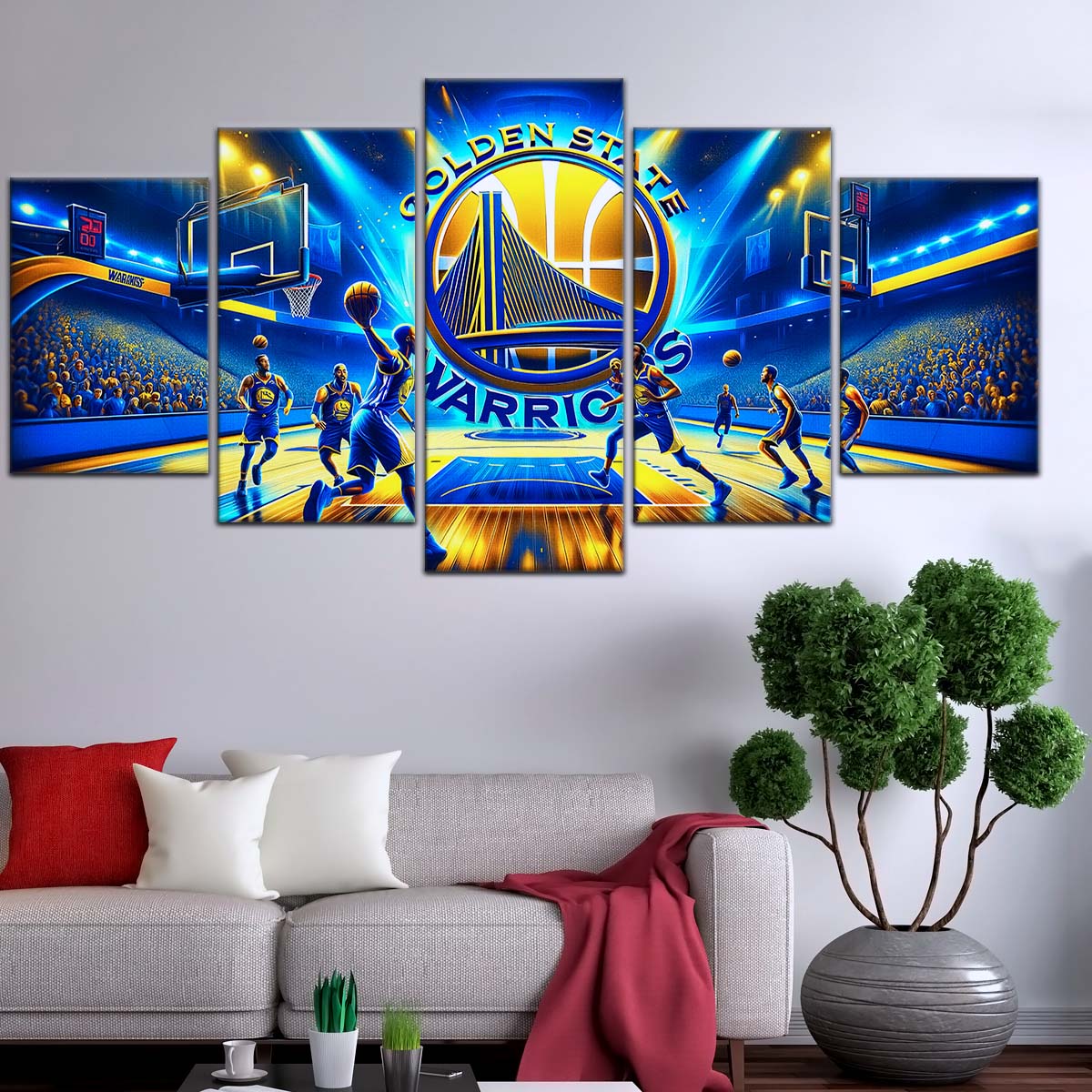 Basketball Wall Art - BK5048 - Golden State Warriors - Basketball Poster - Basketball Canvas