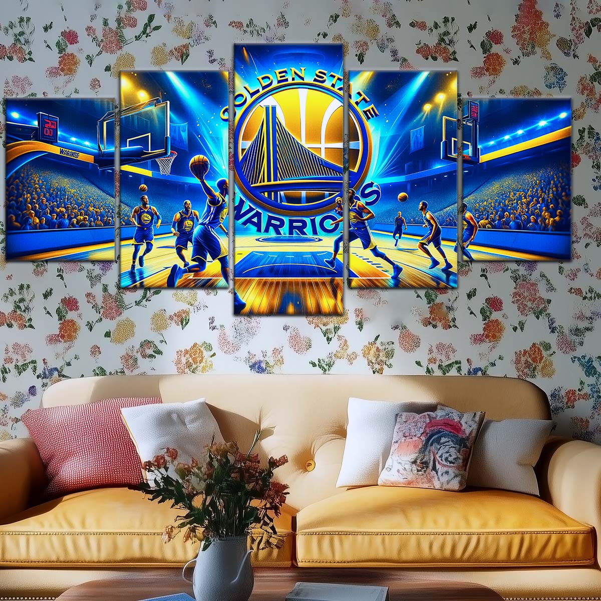 Basketball Wall Art - BK5048 - Golden State Warriors - Basketball Poster - Basketball Canvas