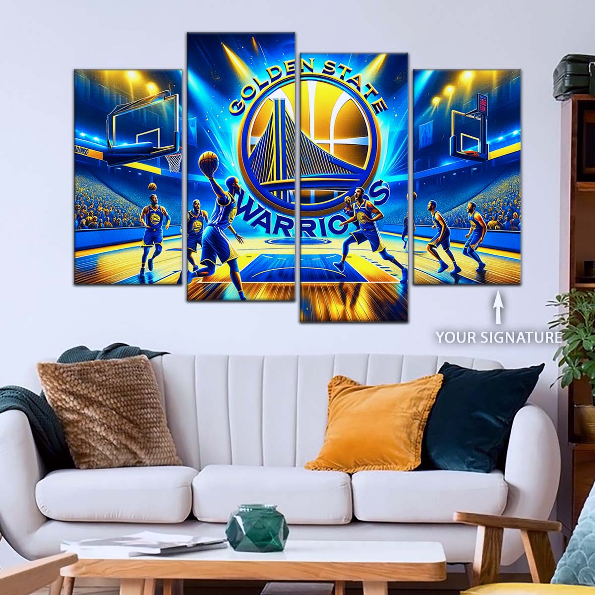 Basketball Wall Art - BK5048 - Golden State Warriors - Basketball Poster - Basketball Canvas
