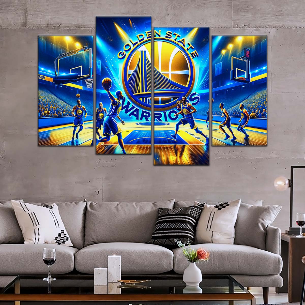 Basketball Wall Art - BK5048 - Golden State Warriors - Basketball Poster - Basketball Canvas
