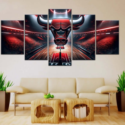 Basketball Wall Art - BK5049 - Chicago Bulls - Basketball Poster - Basketball Canvas
