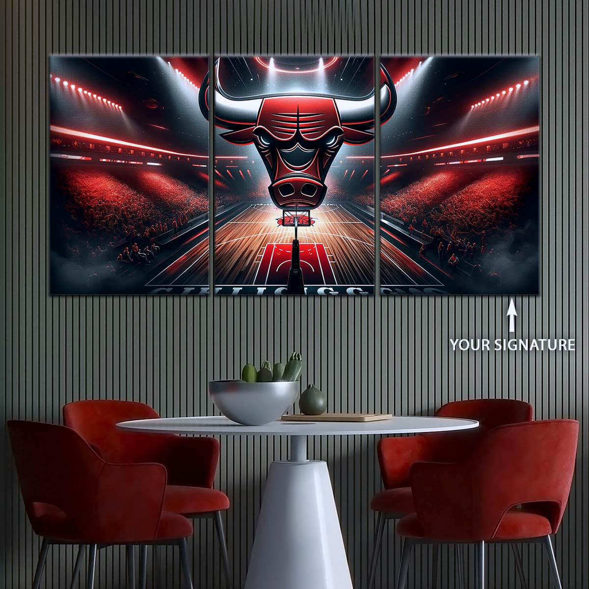 Basketball Wall Art - BK5049 - Chicago Bulls - Basketball Poster - Basketball Canvas