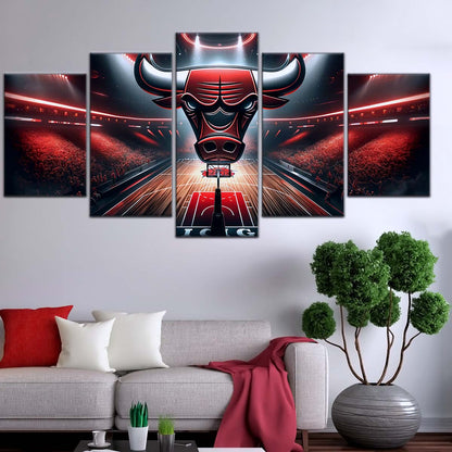 Basketball Wall Art - BK5049 - Chicago Bulls - Basketball Poster - Basketball Canvas