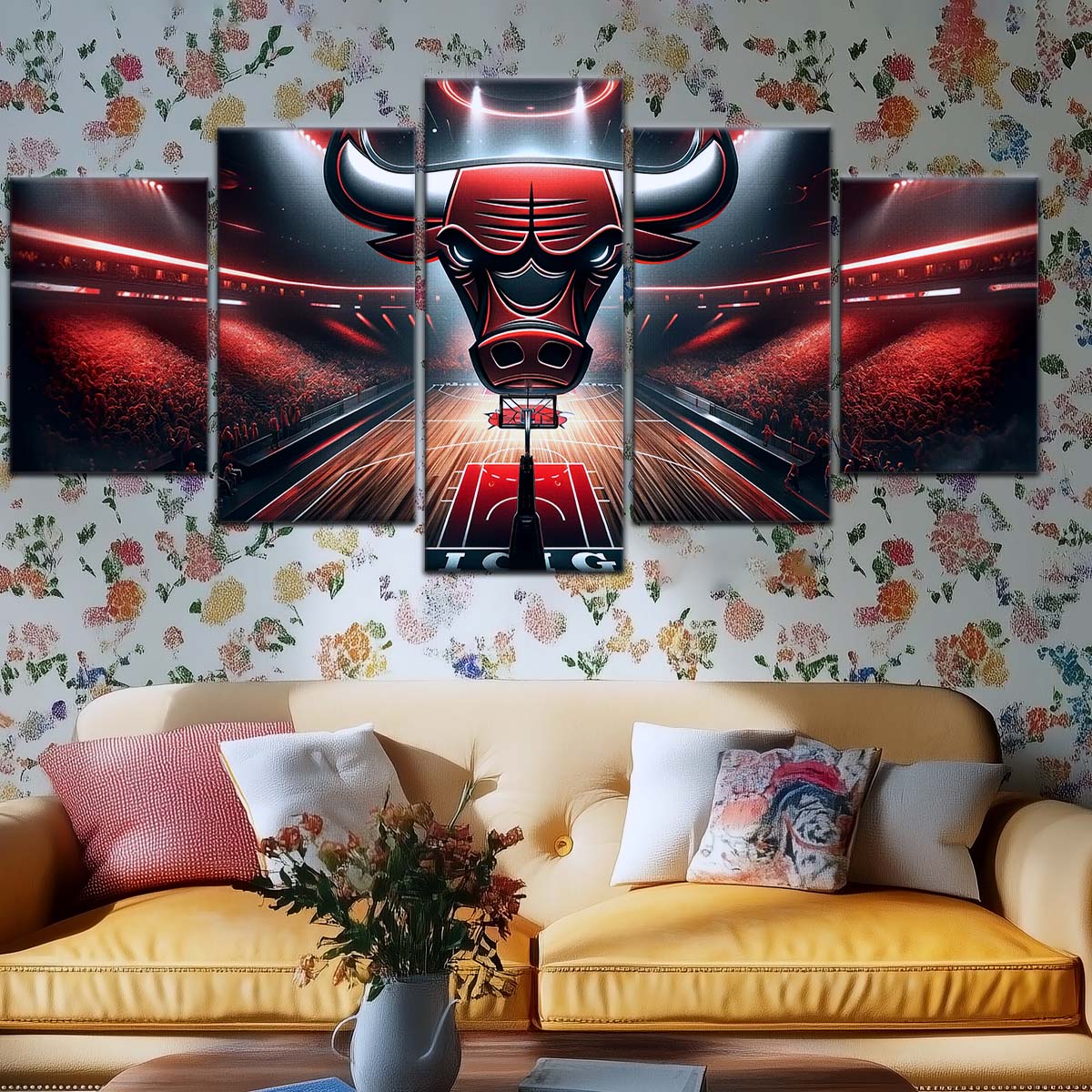 Basketball Wall Art - BK5049 - Chicago Bulls - Basketball Poster - Basketball Canvas