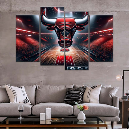 Basketball Wall Art - BK5049 - Chicago Bulls - Basketball Poster - Basketball Canvas
