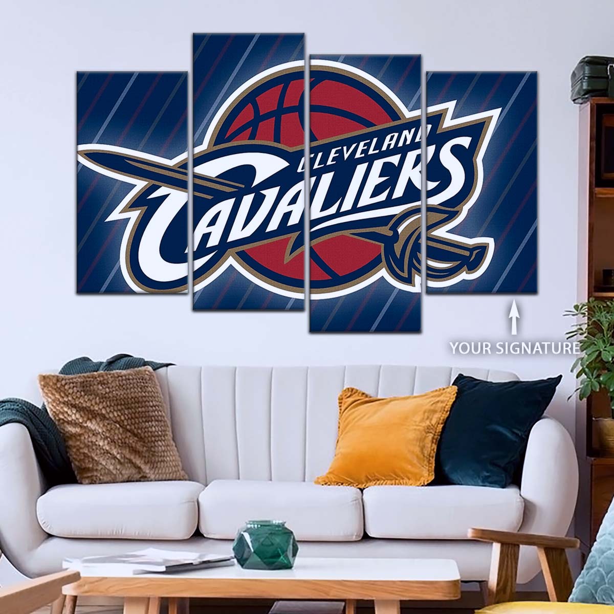 Basketball Canvas Wall Art - BK5050 - Cleveland Cavaliers