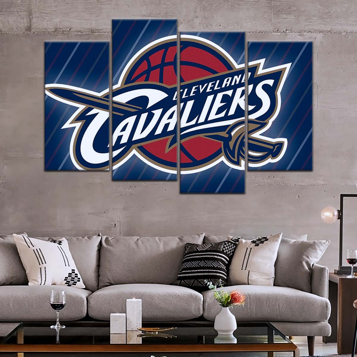 Basketball Canvas Wall Art - BK5050 - Cleveland Cavaliers