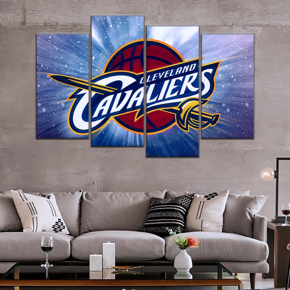 Basketball Canvas Wall Art - BK5051 - Cleveland Cavaliers