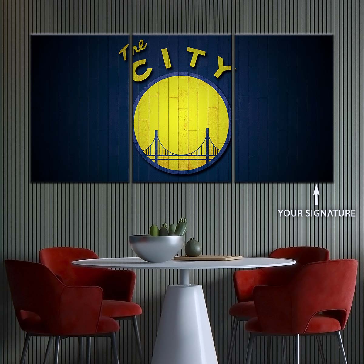 Basketball Canvas Wall Art - BK5057 - Golden State Warriors Sports