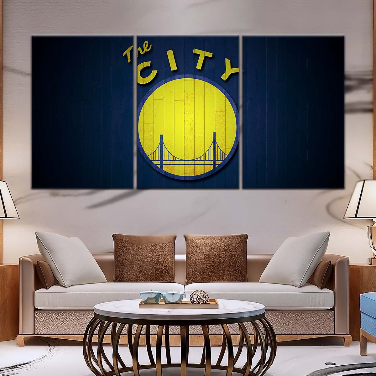 Basketball Canvas Wall Art - BK5057 - Golden State Warriors Sports