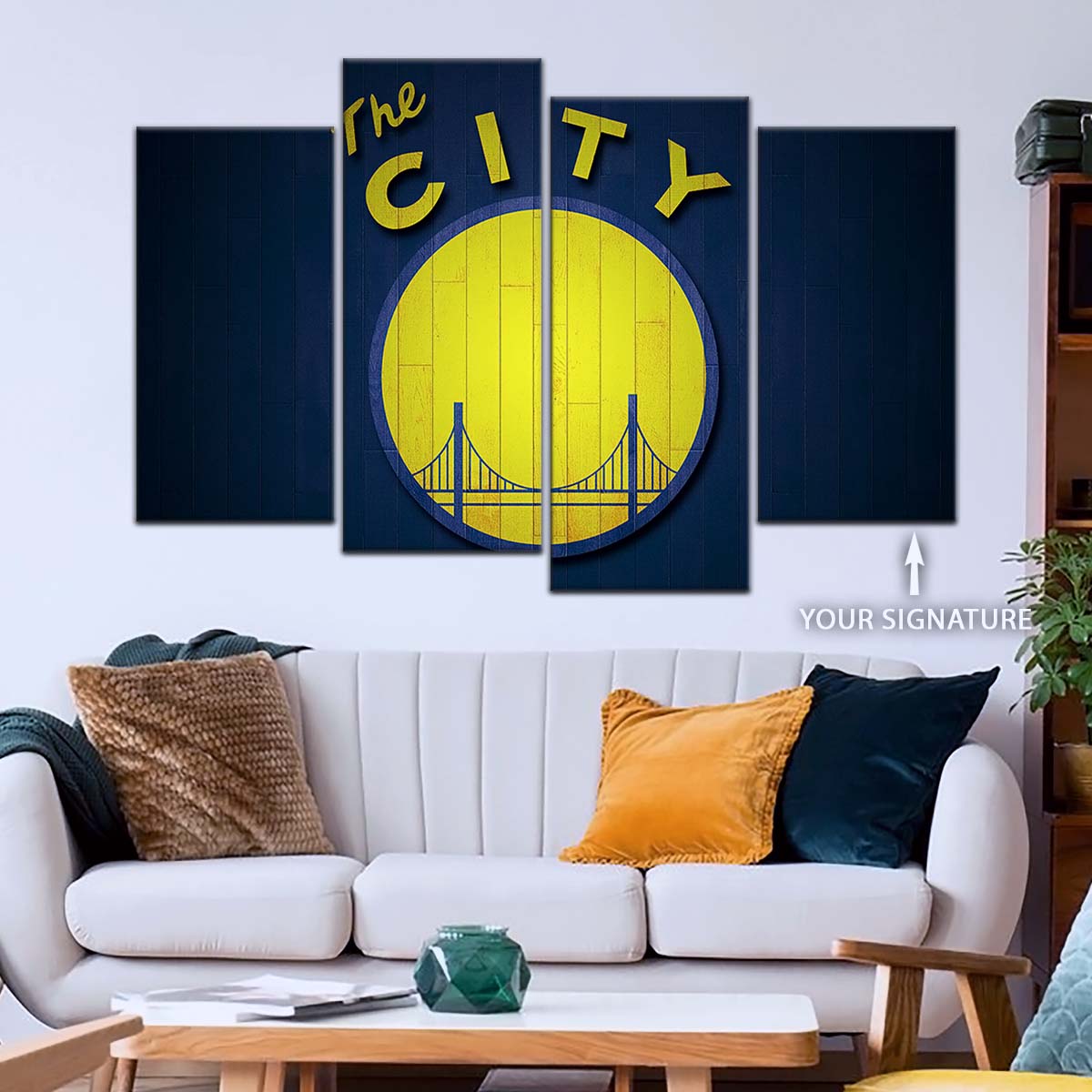 Basketball Canvas Wall Art - BK5057 - Golden State Warriors Sports