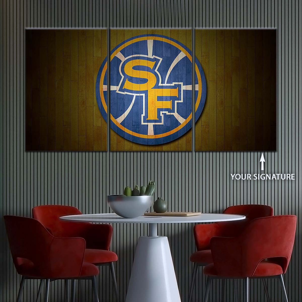 Basketball Canvas Wall Art - BK5059 - Golden State Warriors Sports