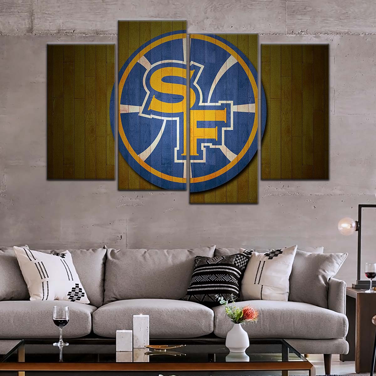 Basketball Canvas Wall Art - BK5059 - Golden State Warriors Sports