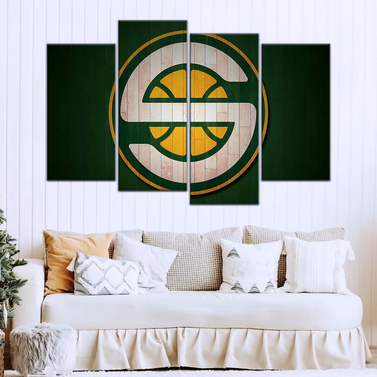 Basketball Canvas Wall Art - BK5060 - Seattle Supersonics Sports