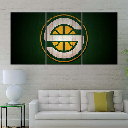 Basketball Canvas Wall Art - BK5060 - Seattle Supersonics Sports