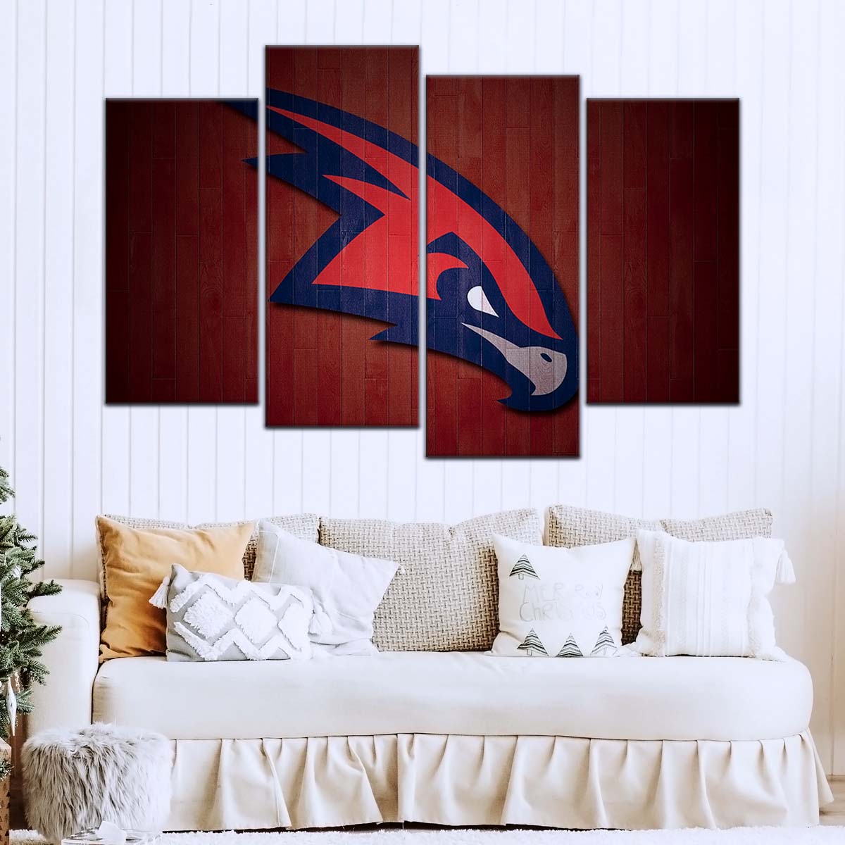 Basketball Canvas Wall Art - BK5064 - Atlanta Hawks Sports