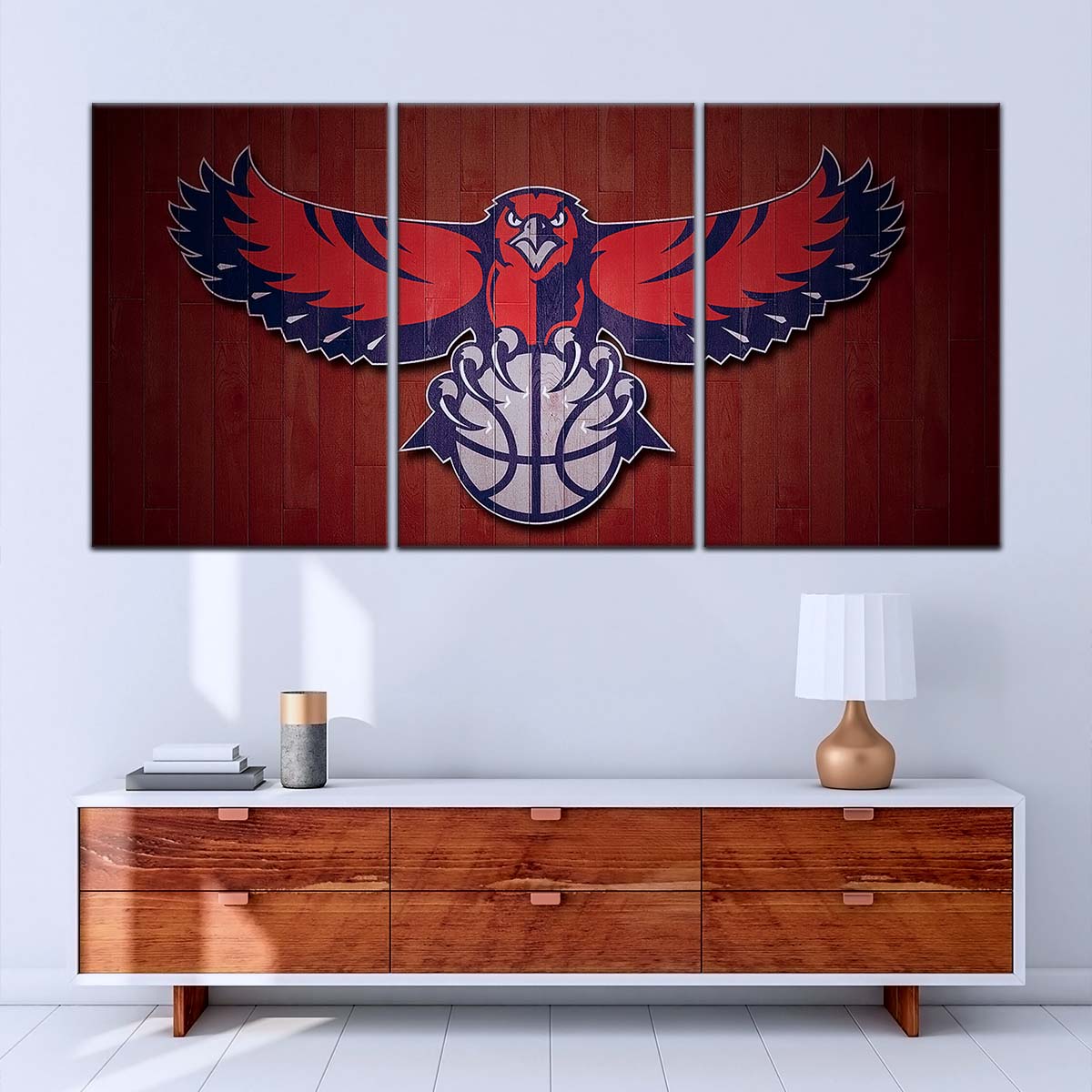 Basketball Canvas Wall Art - BK5065 - Atlanta Hawks Sports