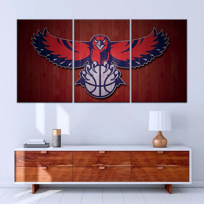 Basketball Canvas Wall Art - BK5065 - Atlanta Hawks Sports