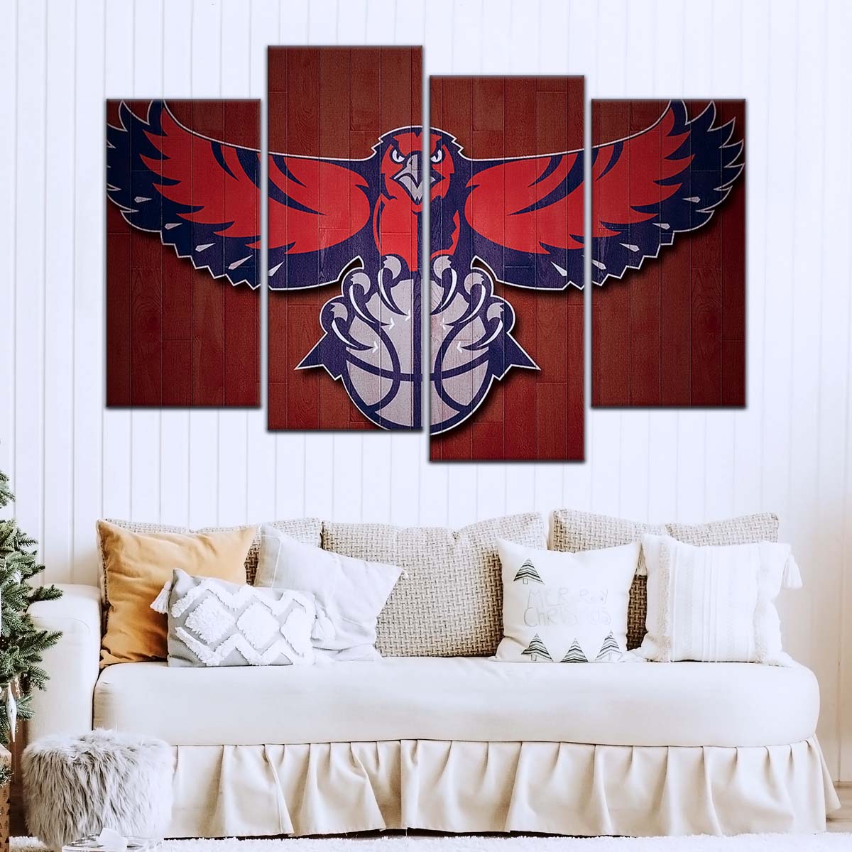 Basketball Canvas Wall Art - BK5065 - Atlanta Hawks Sports