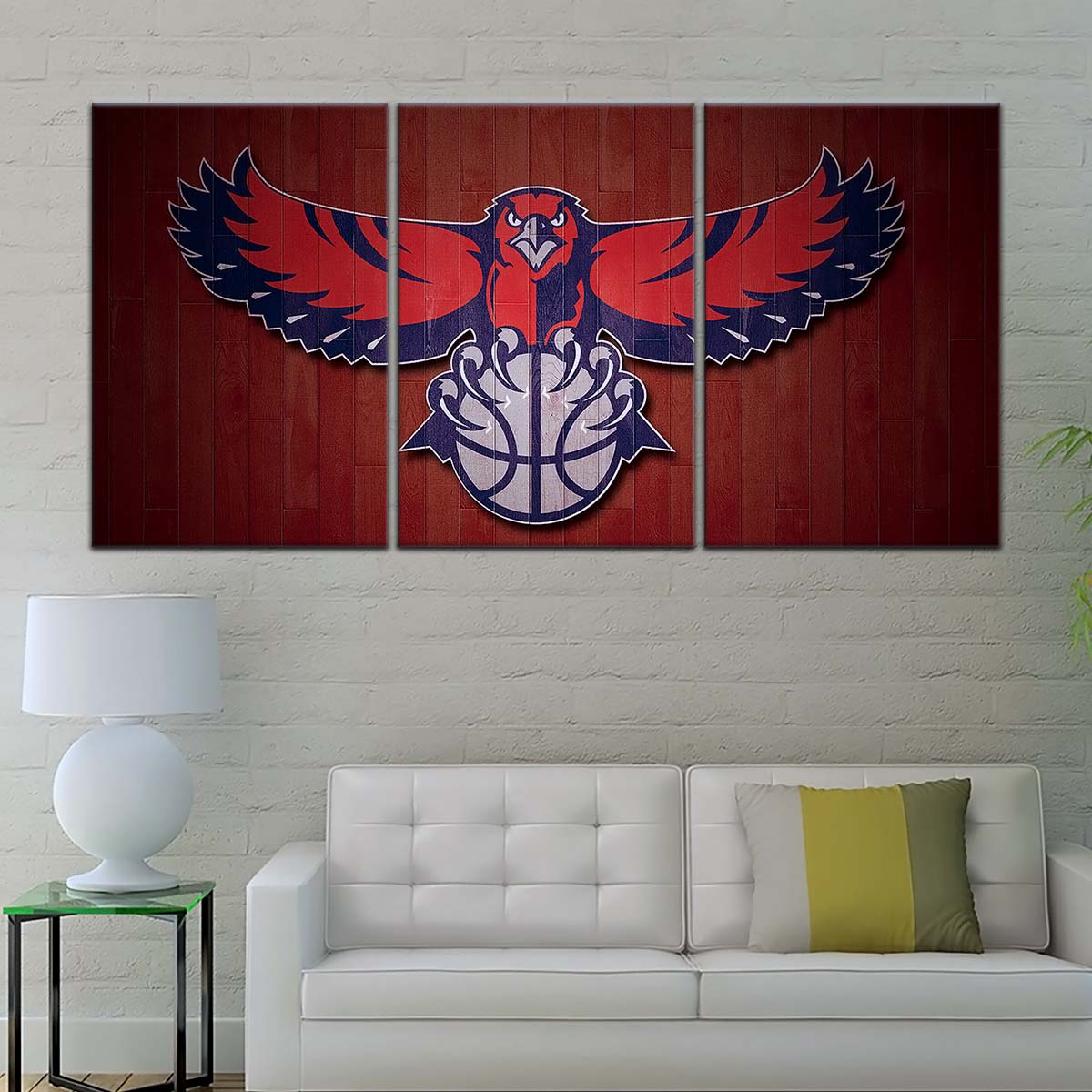 Basketball Canvas Wall Art - BK5065 - Atlanta Hawks Sports