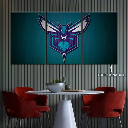 Basketball Canvas Wall Art - BK5066 - Charlotte Hornets Sports