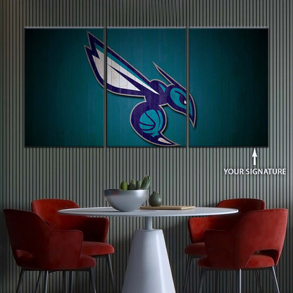 Basketball Canvas Wall Art - BK5067 - Charlotte Hornets Sports