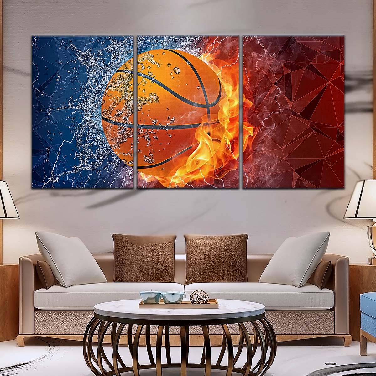 Basketball Canvas Wall Art - BK5070 - Dynamic Basketball