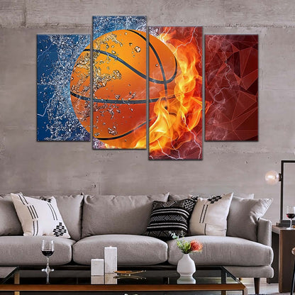 Basketball Canvas Wall Art - BK5070 - Dynamic Basketball