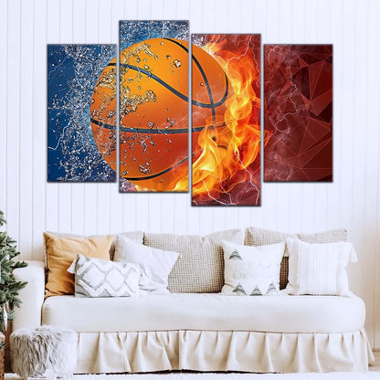 Basketball Canvas Wall Art - BK5070 - Dynamic Basketball