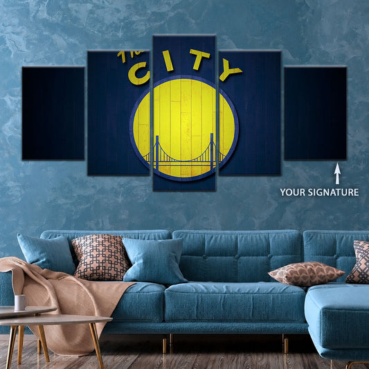 Basketball Canvas Wall Art - BK5057 - Golden State Warriors Sports