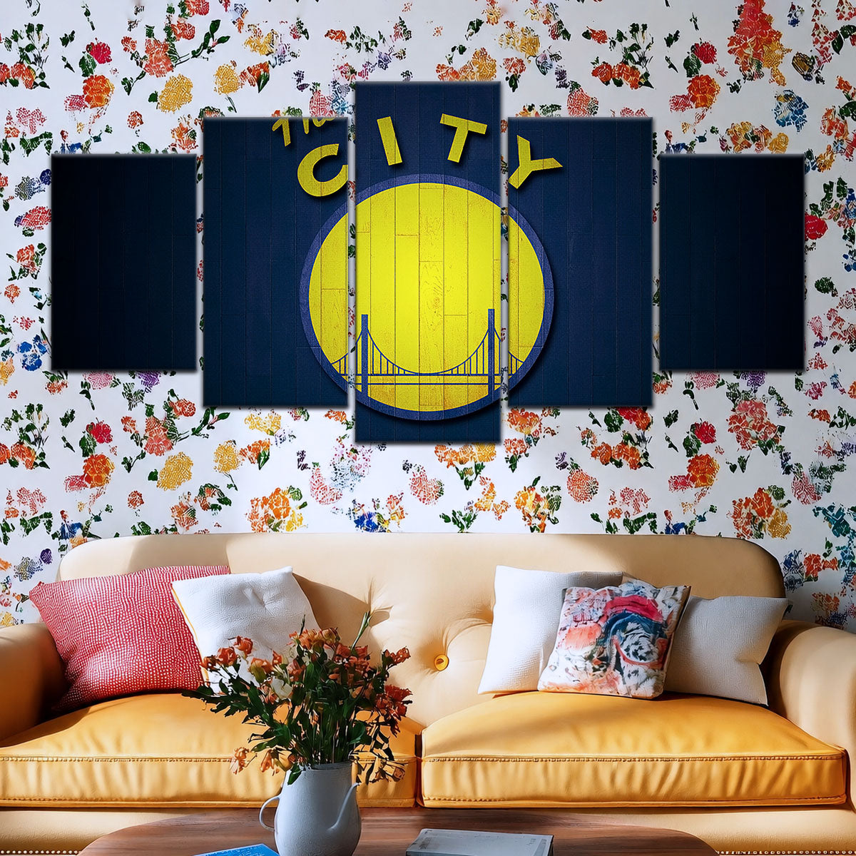 Basketball Canvas Wall Art - BK5057 - Golden State Warriors Sports