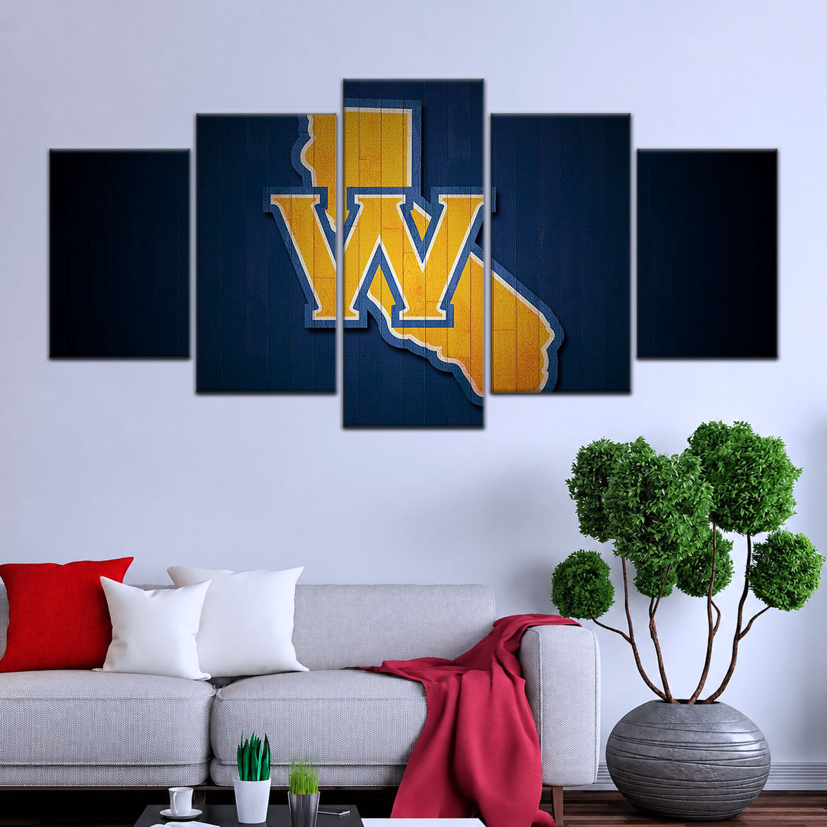 Basketball Canvas Wall Art - BK5058 - Golden State Warriors Sports