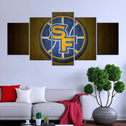 Basketball Canvas Wall Art - BK5059 - Golden State Warriors Sports
