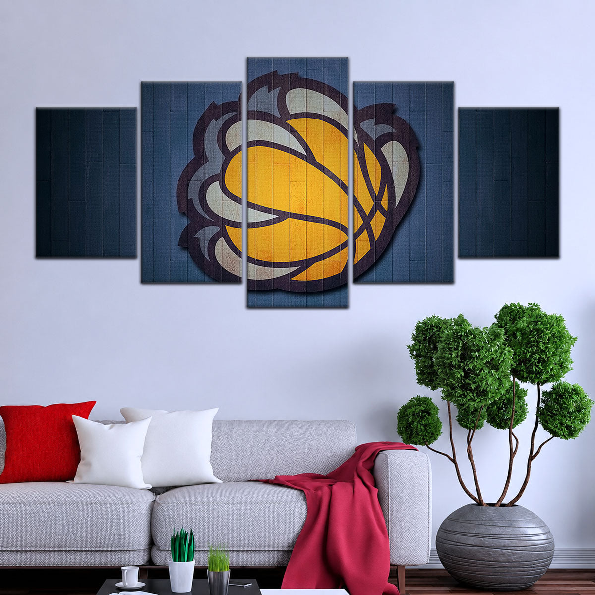 Basketball Canvas Wall Art - BK5069 - Memphis Grizzlies Sports