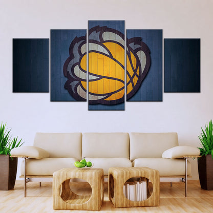 Basketball Canvas Wall Art - BK5069 - Memphis Grizzlies Sports