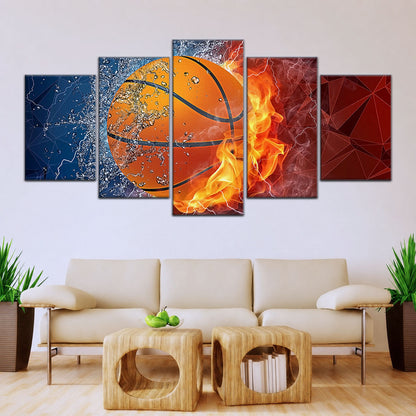 Basketball Canvas Wall Art - BK5070 - Dynamic Basketball