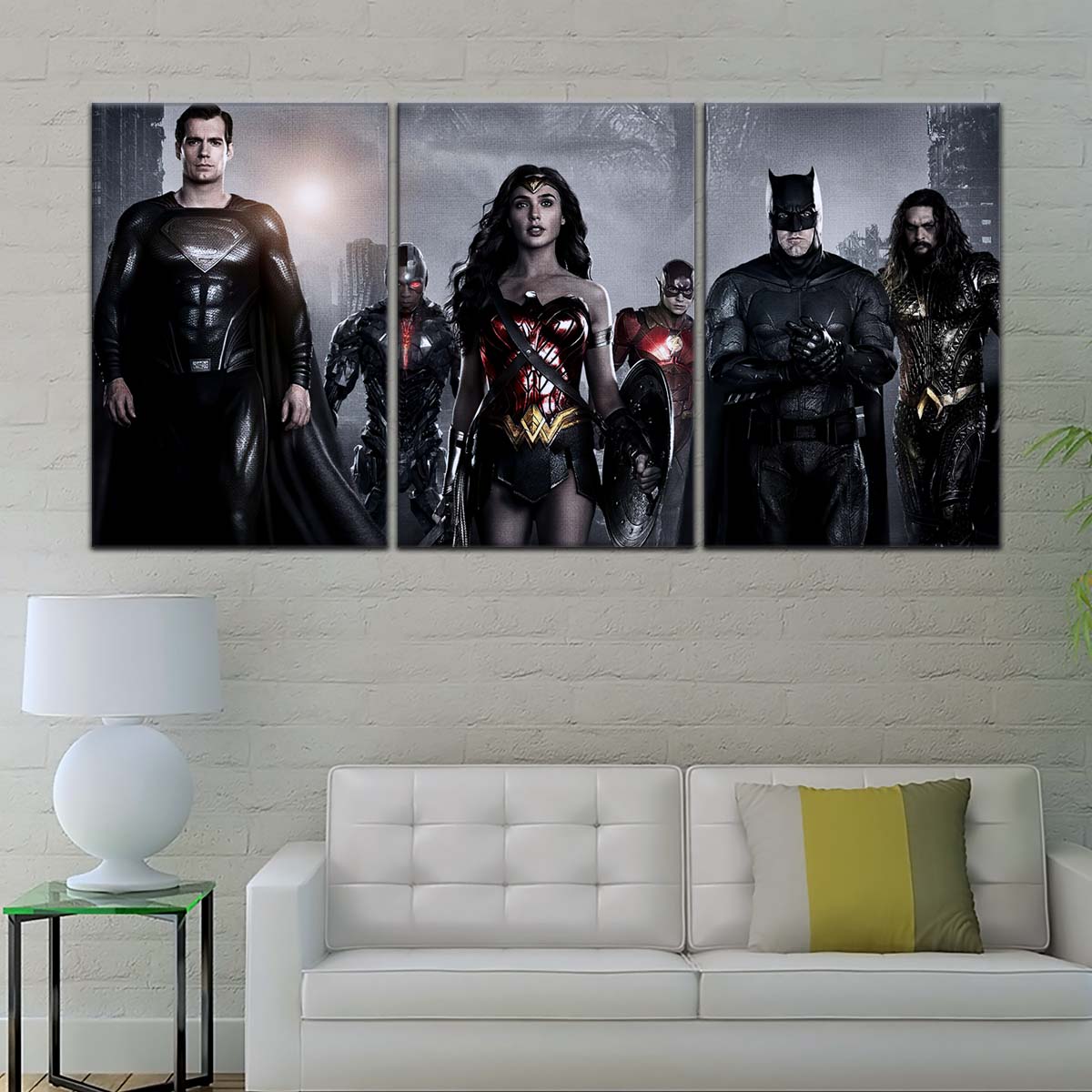 DC Wall Art - DCEU5002 - Superman - Batman - Wonder Woman - Aquaman - Flash - Zack Snyder's Justice League - DC Extended Universe Poster - DC Extended Universe Canvas