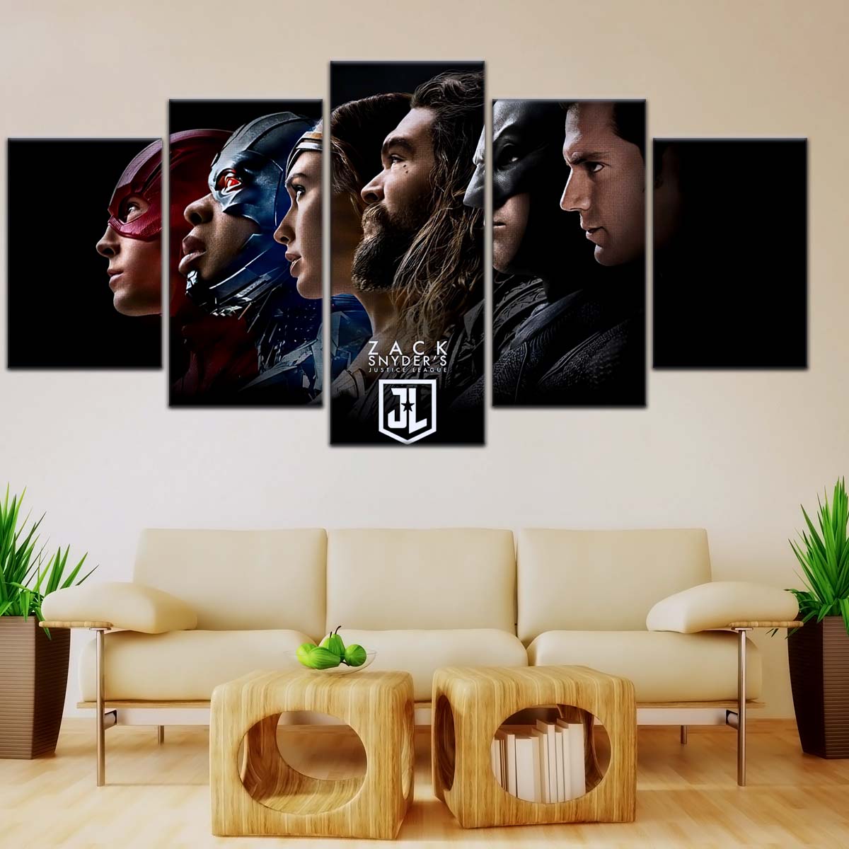 DC Wall Art - DCEU5003 - Superman - Batman - Wonder Woman - Aquaman - Flash - Zack Snyder's Justice League - DC Extended Universe Poster - DC Extended Universe Canvas