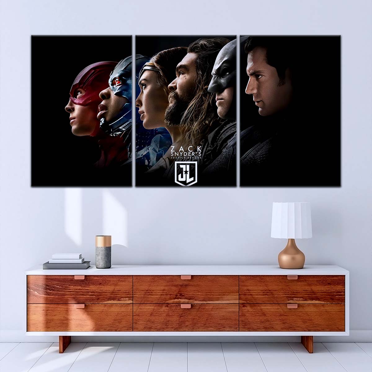DC Wall Art - DCEU5003 - Superman - Batman - Wonder Woman - Aquaman - Flash - Zack Snyder's Justice League - DC Extended Universe Poster - DC Extended Universe Canvas