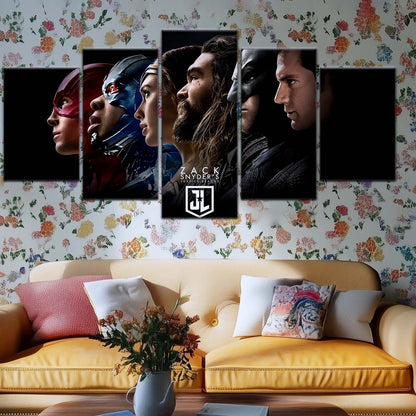 DC Wall Art - DCEU5003 - Superman - Batman - Wonder Woman - Aquaman - Flash - Zack Snyder's Justice League - DC Extended Universe Poster - DC Extended Universe Canvas