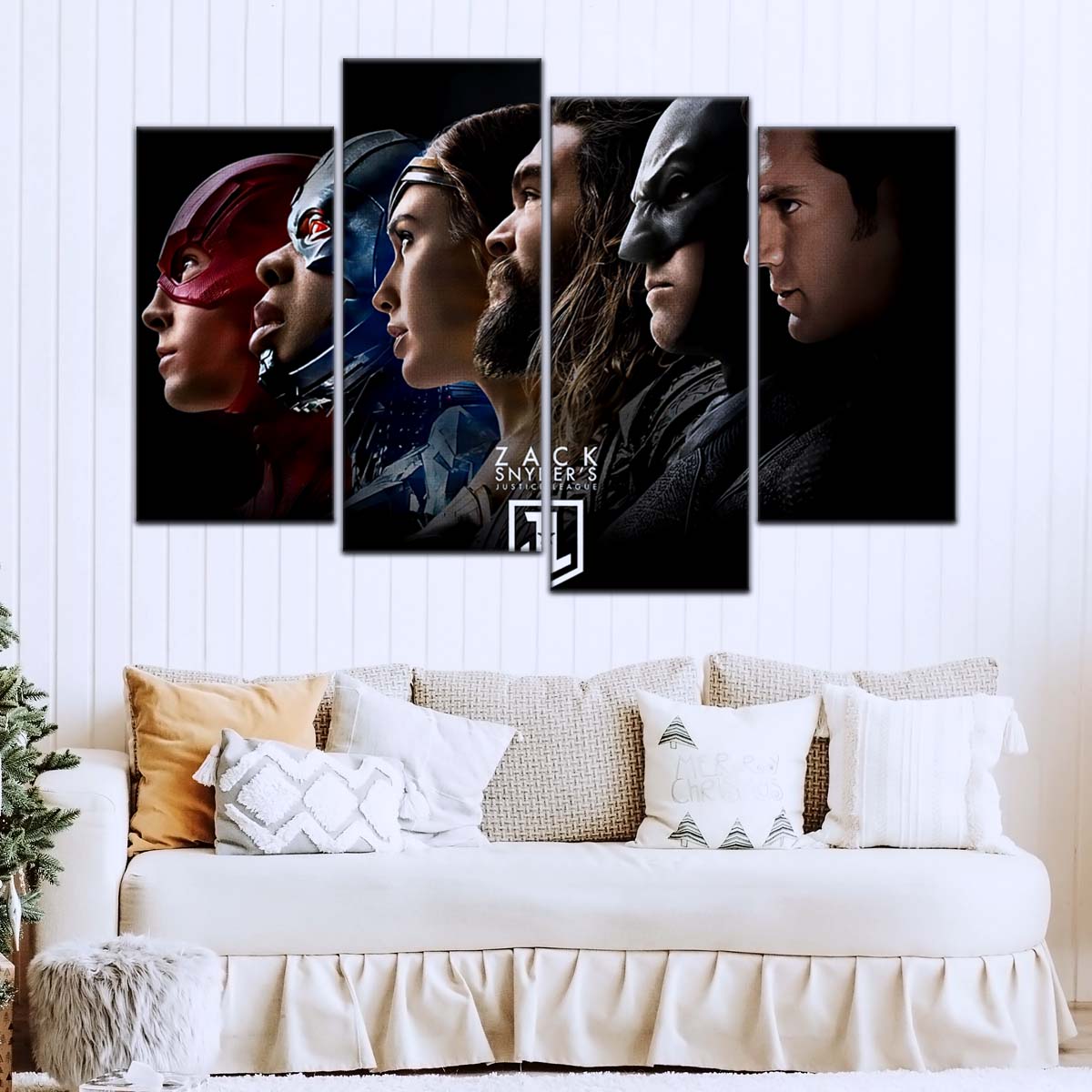 DC Wall Art - DCEU5003 - Superman - Batman - Wonder Woman - Aquaman - Flash - Zack Snyder's Justice League - DC Extended Universe Poster - DC Extended Universe Canvas