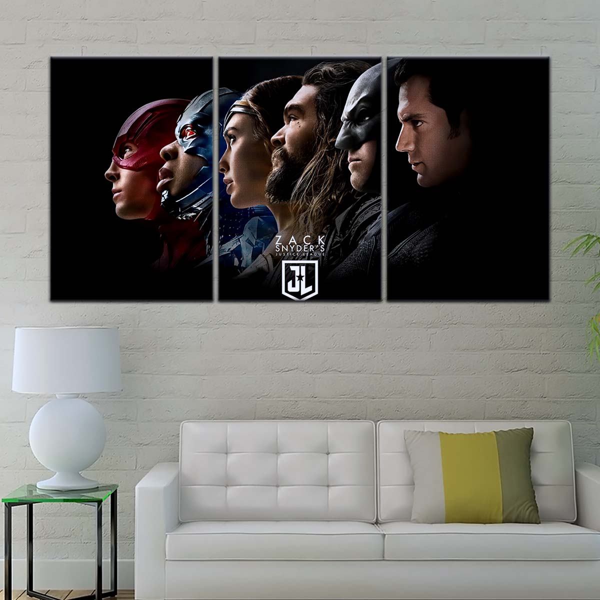 DC Wall Art - DCEU5003 - Superman - Batman - Wonder Woman - Aquaman - Flash - Zack Snyder's Justice League - DC Extended Universe Poster - DC Extended Universe Canvas
