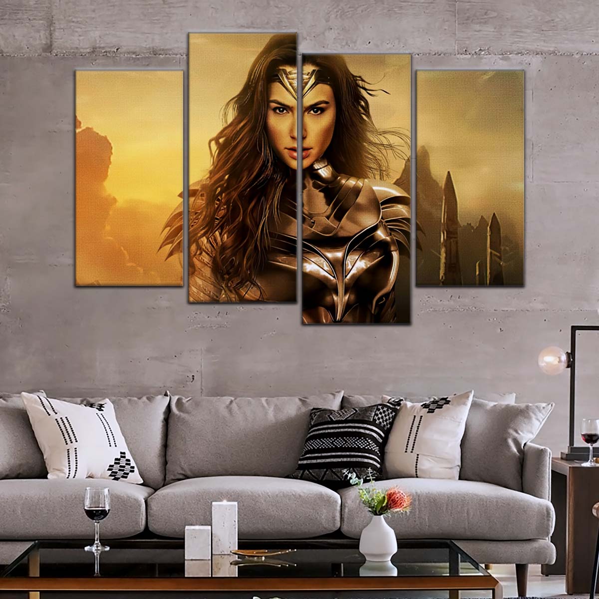 DC Wall Art - DCEU5004 - Wonder Woman - DC Comics Heroine - DC Extended Universe Poster - DC Extended Universe Canvas