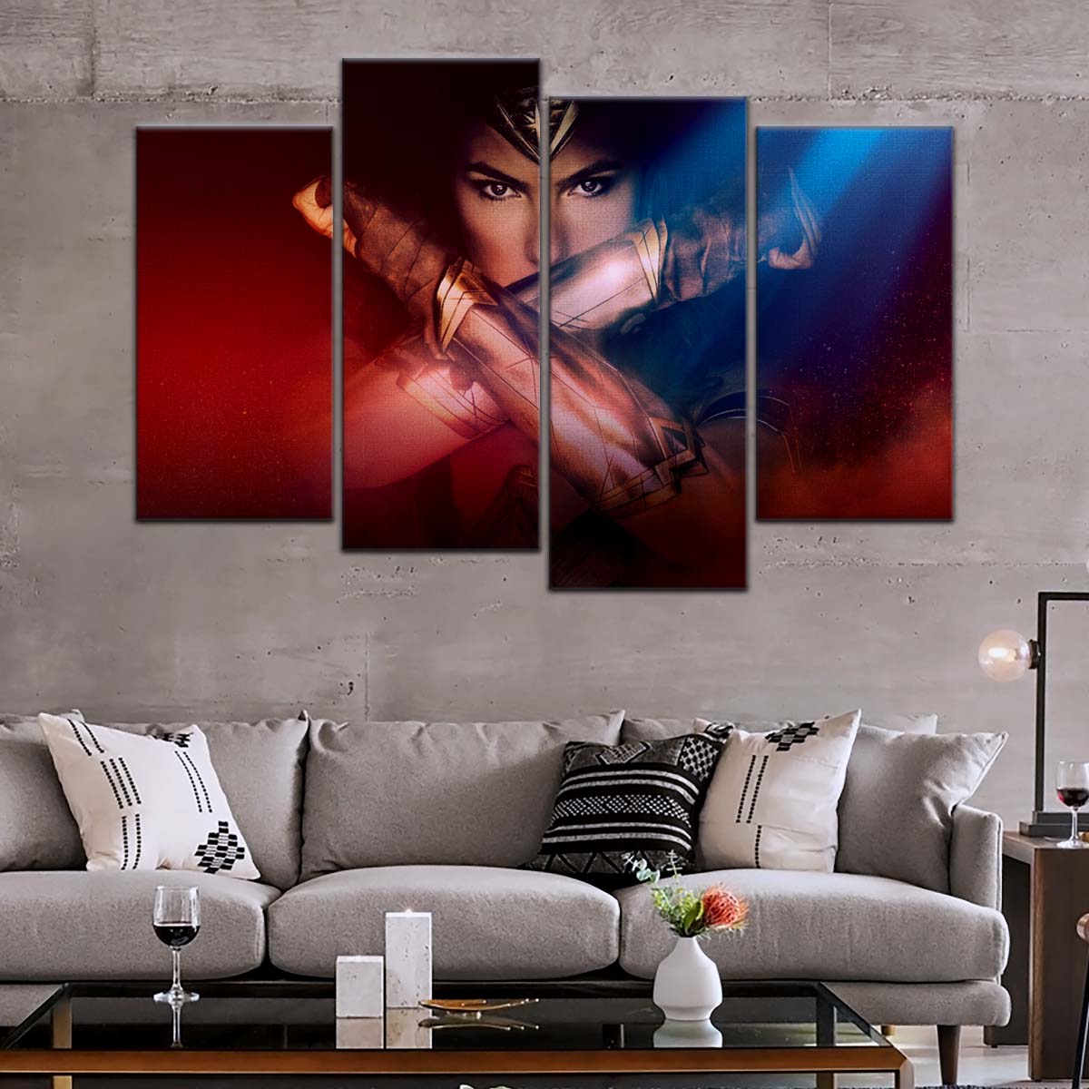 DC Wall Art - DCEU5009 - Wonder Woman - DC Comics Heroine - DC Extended Universe Poster - DC Extended Universe Canvas